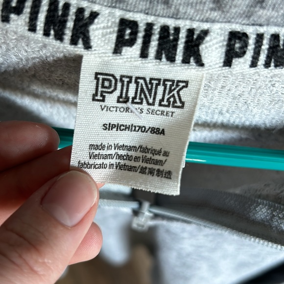 Pink gray quarter zip - Picture 2 of 3